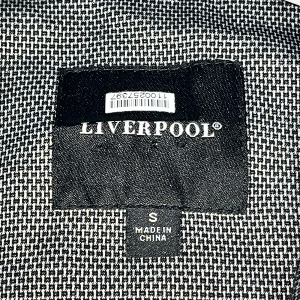 Liverpool black white jacket Boyfriend Geometric Blazer coat Womens S Open Front - Picture 2 of 16